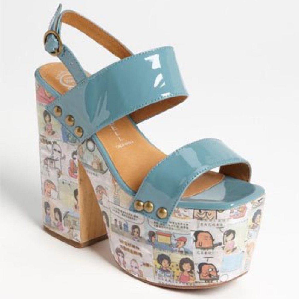 Jeffrey Campbell "Newsies" Platform Sandals (RARE)